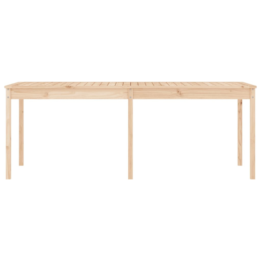 Produktbild för Trädgårdsbord 203,5x100x76 cm massiv furu