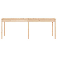 Produktbild för Trädgårdsbord 203,5x100x76 cm massiv furu