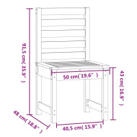 Produktbild för Trädgårdsstolar 2 st 50x48x91,5 cm massiv douglasträ