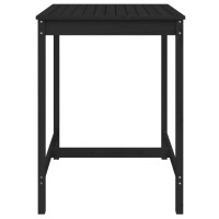 Miniatyr av produktbild för Trädgårdsbord svart 82,5x82,5x110 cm massiv furu