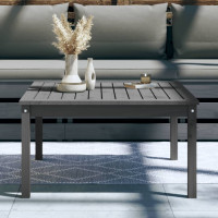 Produktbild för Trädgårdsbord grå 82,5x82,5x45 cm massiv furu