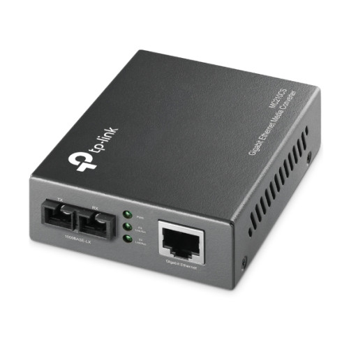 TP-LINK TP-Link MC210CS mediakonverterare för nätverk 1000 Mbit/s 1310 nm Enkelläge Svart
