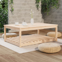 Produktbild för Trädgårdsbord 121x82,5x45 cm massiv furu