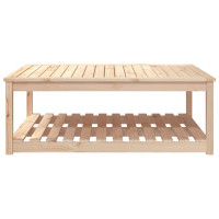 Produktbild för Trädgårdsbord 121x82,5x45 cm massiv furu