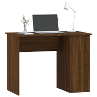 Miniatyr av produktbild för Skrivbord brun ek 100x55x75 cm konstruerat trä