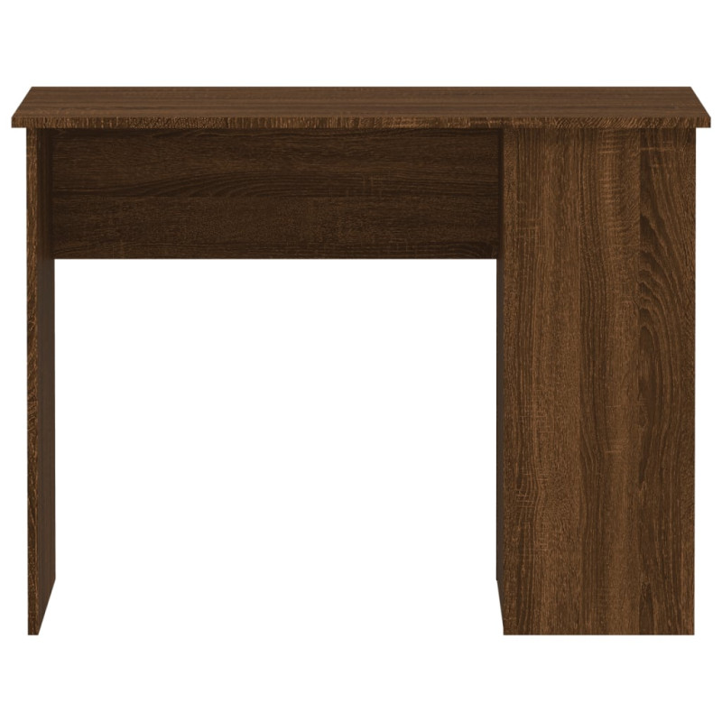Produktbild för Skrivbord brun ek 100x55x75 cm konstruerat trä