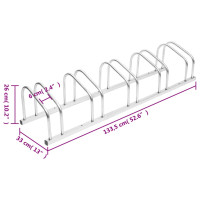 Miniatyr av produktbild för Cykelställ För 5 cyklar galvaniserat stål