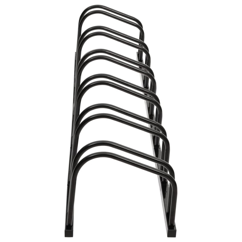 Produktbild för Cykelställ för 6 cyklar svart stål