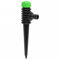 Miniatyr av produktbild för Roterande sprinkler 6 st grön och svart 3x6x19,5 cm ABS & PP