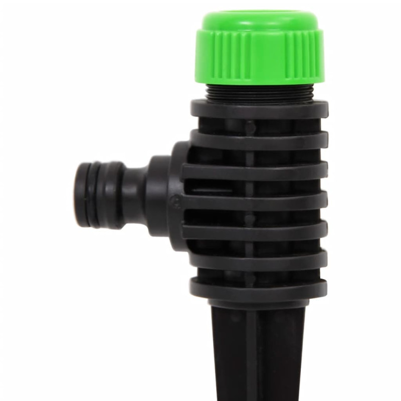 Produktbild för Roterande sprinkler 6 st grön och svart 3x6x19,5 cm ABS & PP