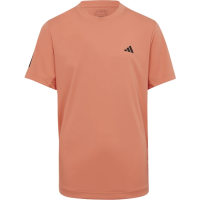 Produktbild för ADIDAS Club 3 Stripes Tee Coral JR Boys