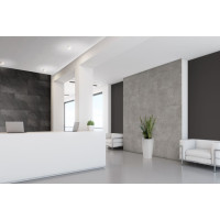 Miniatyr av produktbild för Grosfillex Väggplattor Gx Wall+ 5 st sten 45x90cm mörkgrå