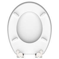 Miniatyr av produktbild för SCHÜTTE Toalettsits högglans med mjuk stängning ASIA MDF