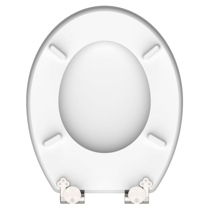 Produktbild för SCHÜTTE Toalettsits högglans med mjuk stängning ASIA MDF