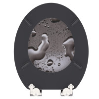 Miniatyr av produktbild för SCHÜTTE Toalettsits med mjuk stängning GREY STEEL