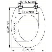 Produktbild för SCHÜTTE Toelettsits SOLID WOOD MDF tryckt