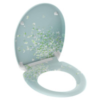 Miniatyr av produktbild för SCHÜTTE Toalettsits med mjuk stängning snabbfäste FLOWER IN THE WIND