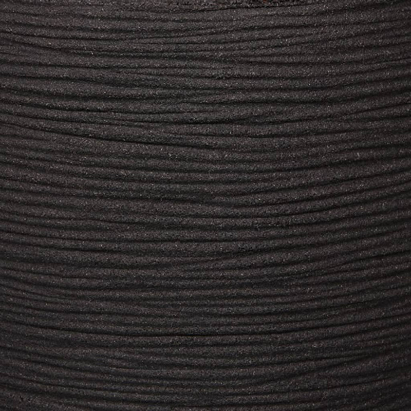 Produktbild för Capi Blomkruka Nature Rib fyrkantig 50x50 cm svart