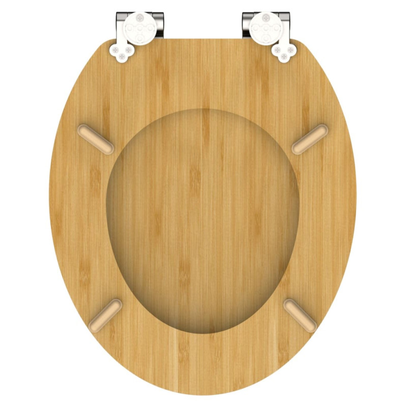 Produktbild för SCHÜTTE Toalettsits med mjuk stängning NATURAL BAMBOO