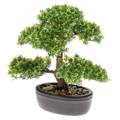 Emerald Emerald Konstväxt bonsaiträd fikus mini grön 32 cm 420002