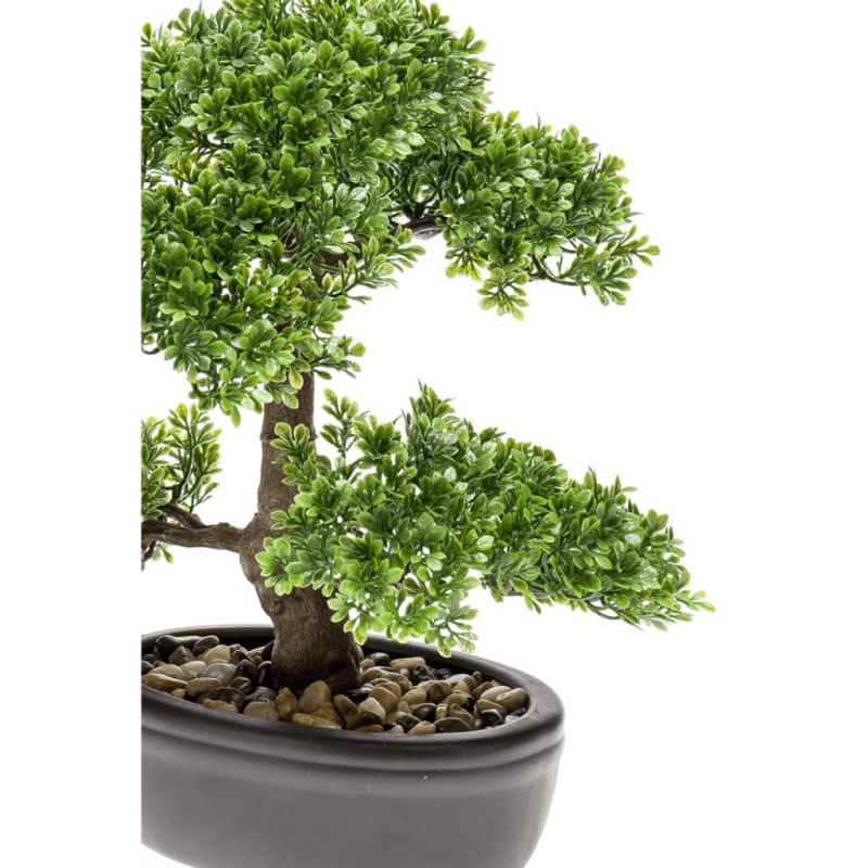 Produktbild för Emerald Konstväxt bonsaiträd fikus mini grön 32 cm 420002