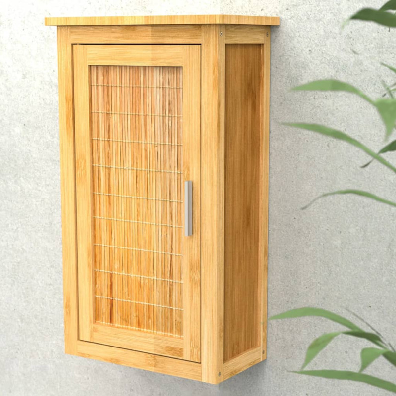 Produktbild för EISL Badrumsskåp högt med lådor bambu 40x20x70 cm