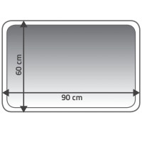 Produktbild för RIDDER Badrumsmatta Coins 60x90 cm röd 7103306