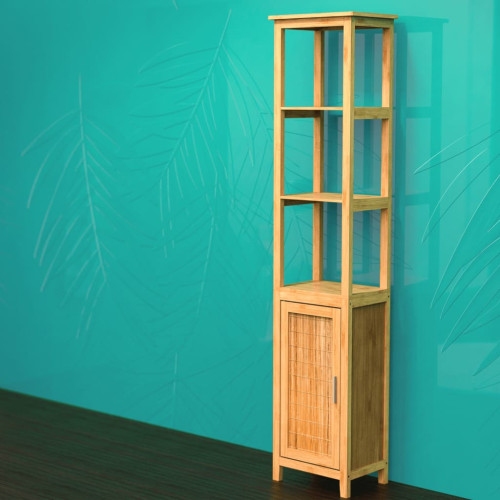 EISL EISL Högskåp med 3 utrymmen bambu 40x30x190 cm