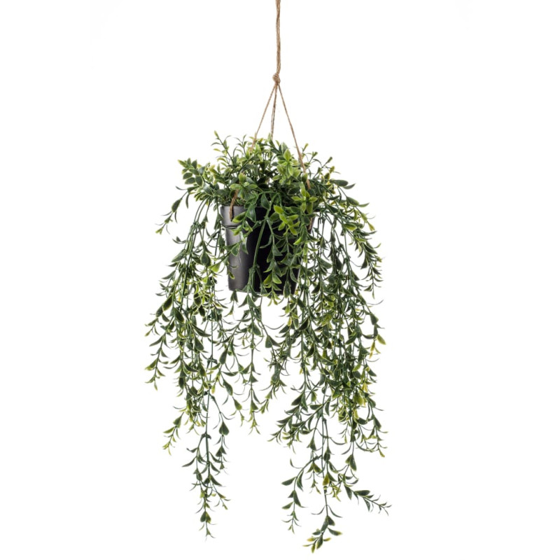 Produktbild för Emerald Konstväxt buxbom i kruka hängande 50 cm