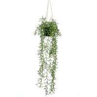 Miniatyr av produktbild för Emerald Konstväxt Senecio i kruka hängande 70 cm