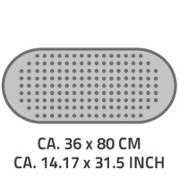 Miniatyr av produktbild för RIDDER Halkfri badkarsmatta Action grå