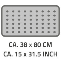 Miniatyr av produktbild för RIDDER Halkfri badkarsmatta Playa 80x38 cm svart 68310