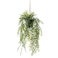 Produktbild för Emerald Konstväxt bambu i kruka hängande 50 cm