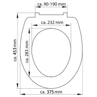 Produktbild för SCHÜTTE Toalettsits med mjuk stängning duroplast ROMANTIC