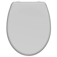 Produktbild för SCHÜTTE Toalettsits med mjuk stängning duroplast snabbfäste GREY