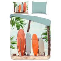 Miniatyr av produktbild för Good Morning Bäddset SURF 135x200 cm flerfärgat