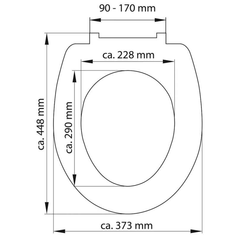 Produktbild för SCHÜTTE Toalettsits med mjuk stängning duroplast WHITE