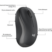 Produktbild för Logitech M240 Silent - mus - Bluetooth - grafit