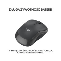 Produktbild för Logitech M240 Silent - mus - Bluetooth - grafit