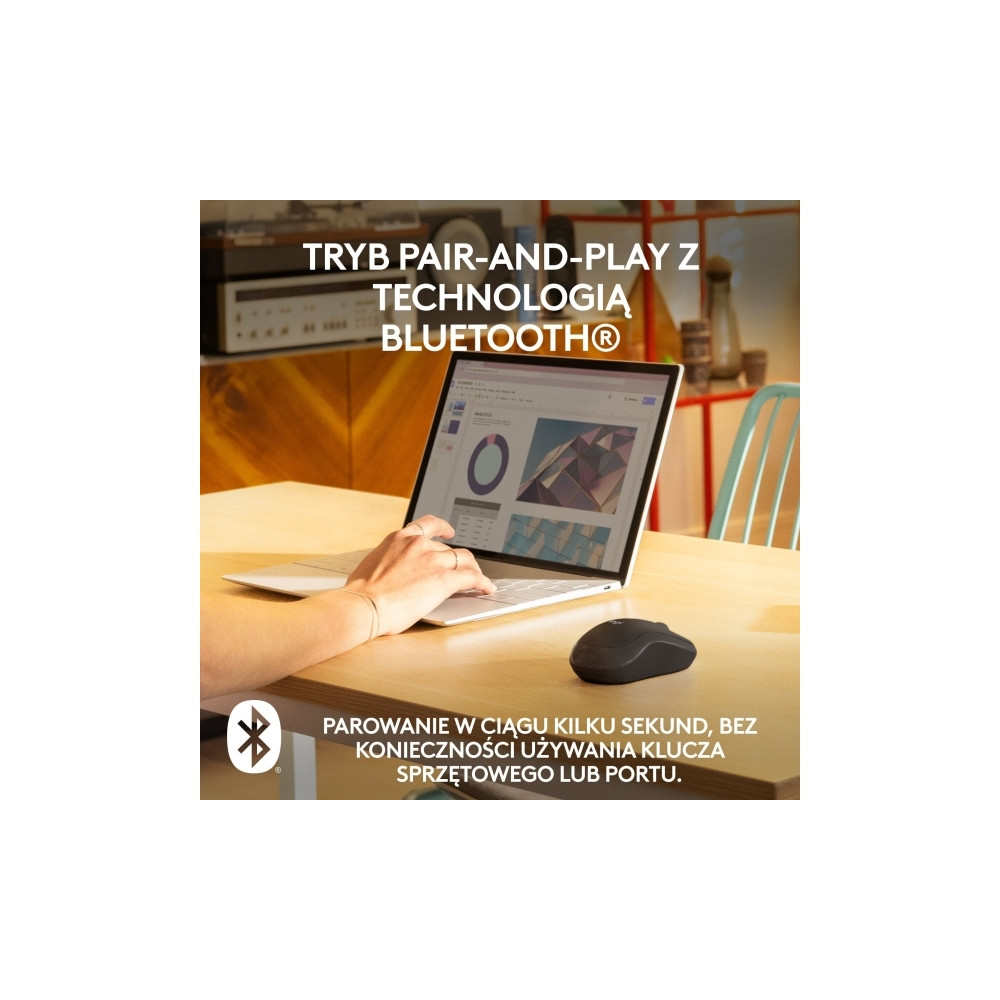 Produktbild för Logitech M240 Silent - mus - Bluetooth - grafit