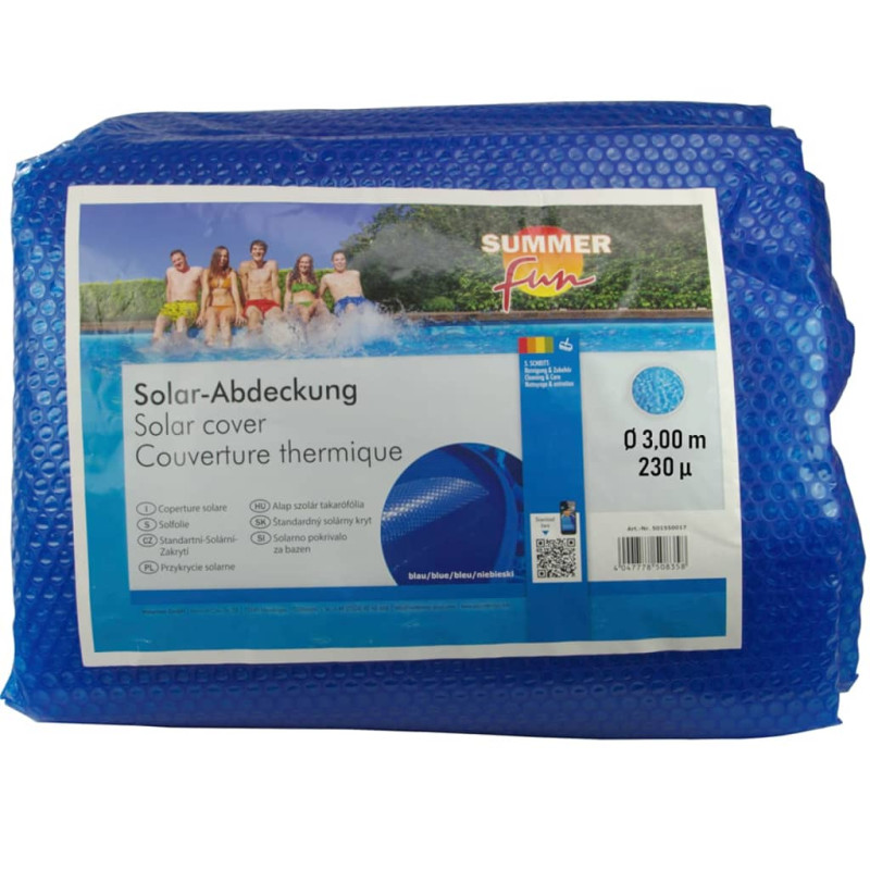 Produktbild för Summer Fun Solfolie runt 300 cm PE blå