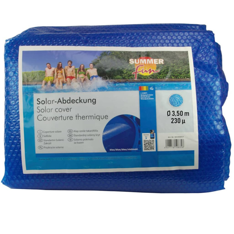 Produktbild för Summer Fun Solfolie runt 350 cm PE blå