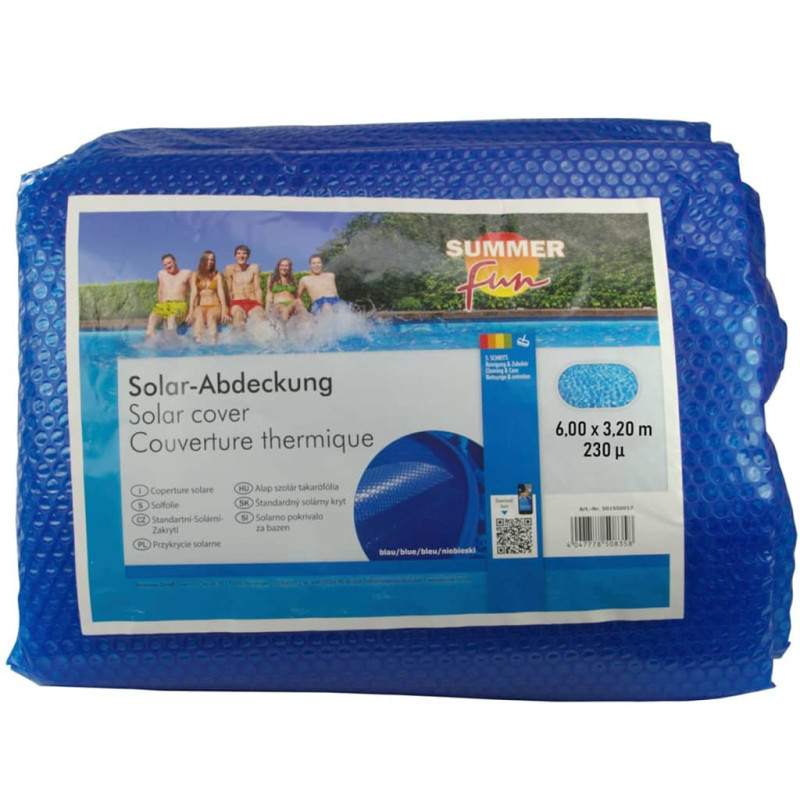 Produktbild för Summer Fun Solfolie ovalt 600x320 cm PE blå