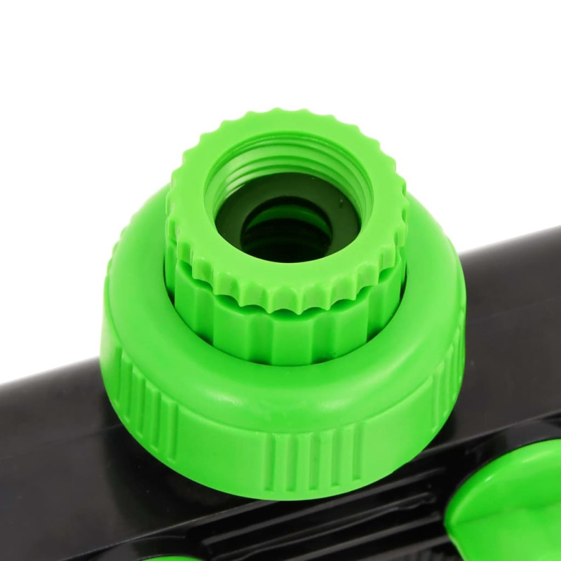 Produktbild för 4-vägs kranadapter grön och svart 19,5x6x11 cm ABS & PP