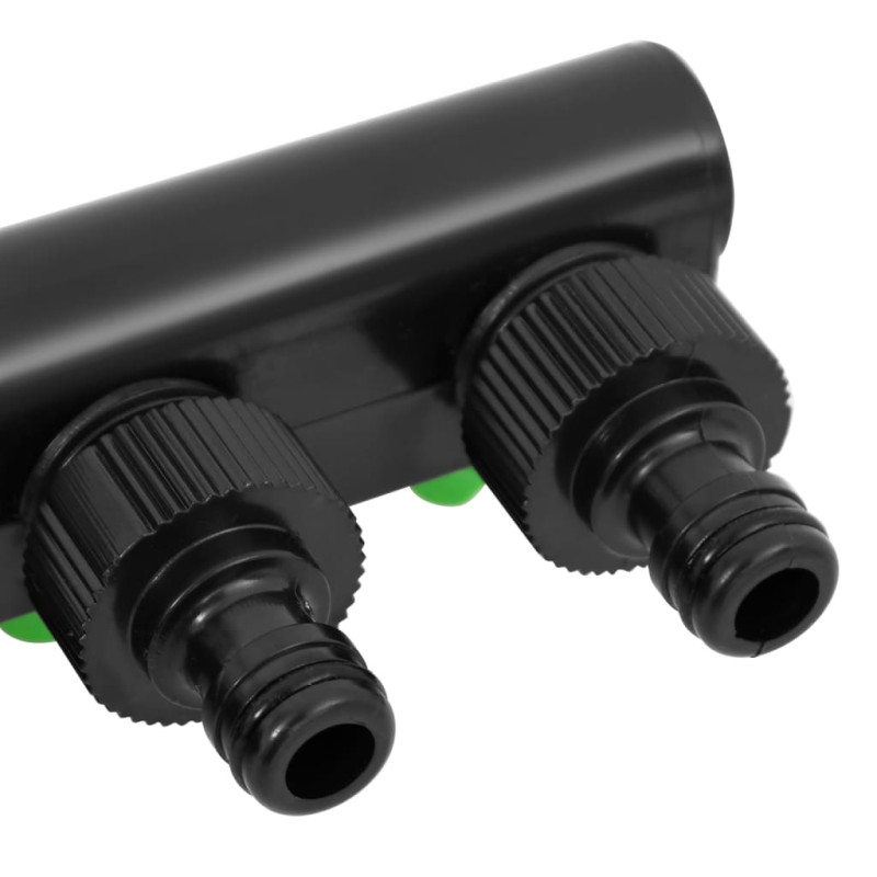 Produktbild för 4-vägs kranadapter grön och svart 19,5x6x11 cm ABS & PP