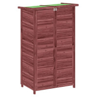Produktbild för Trädgårdsbod mocka-brun 83x57x140 cm massiv furu