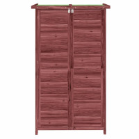 Produktbild för Trädgårdsbod mocka-brun 83x57x140 cm massiv furu