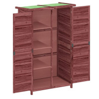 Produktbild för Trädgårdsbod mocka-brun 83x57x140 cm massiv furu