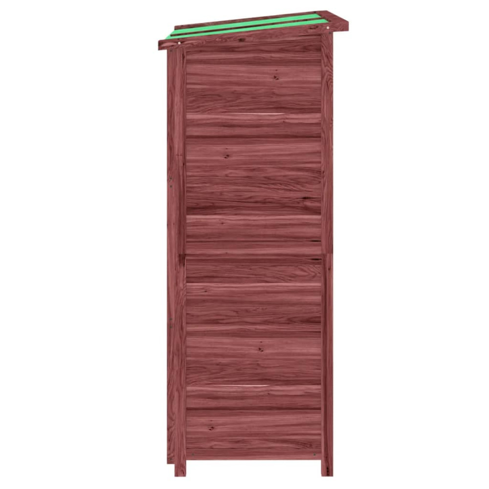 Produktbild för Trädgårdsbod mocka-brun 83x57x140 cm massiv furu