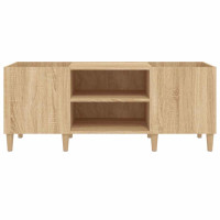Produktbild för Skivskåp Sonoma Ek 121x38x48 cm konstruerat trä